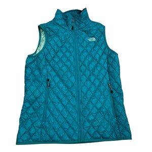 North Face Teal ThermoBall Insulated Puffer Vest